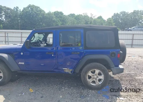 2020 Jeep Wrangler Unlimited Sport S 4X4 из США, поврежденный, VIN 1C4HJXDN8LW149367